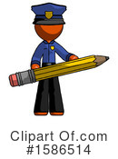 Orange Design Mascot Clipart #1586514 by Leo Blanchette