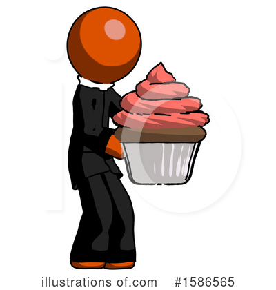 Royalty-Free (RF) Orange Design Mascot Clipart Illustration by Leo Blanchette - Stock Sample #1586565
