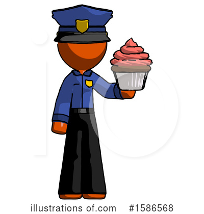 Royalty-Free (RF) Orange Design Mascot Clipart Illustration by Leo Blanchette - Stock Sample #1586568