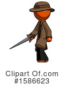 Orange Design Mascot Clipart #1586623 by Leo Blanchette