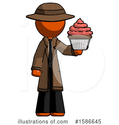 Royalty-Free (RF) Orange Design Mascot Clipart Illustration by Leo Blanchette - Stock Sample #1586645