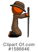 Orange Design Mascot Clipart #1586646 by Leo Blanchette