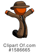 Orange Design Mascot Clipart #1586665 by Leo Blanchette