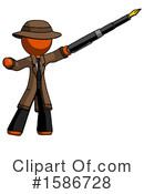 Orange Design Mascot Clipart #1586728 by Leo Blanchette