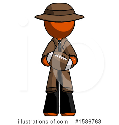 Royalty-Free (RF) Orange Design Mascot Clipart Illustration by Leo Blanchette - Stock Sample #1586763
