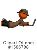 Orange Design Mascot Clipart #1586788 by Leo Blanchette