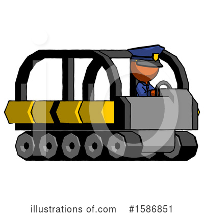 Royalty-Free (RF) Orange Design Mascot Clipart Illustration by Leo Blanchette - Stock Sample #1586851