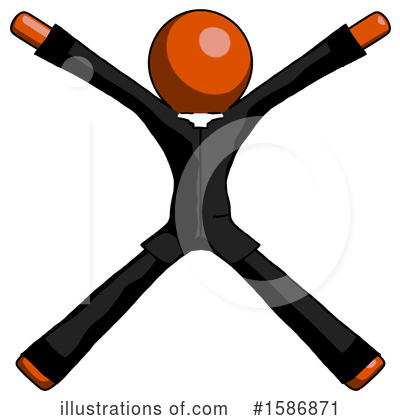 Royalty-Free (RF) Orange Design Mascot Clipart Illustration by Leo Blanchette - Stock Sample #1586871