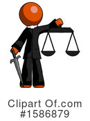 Orange Design Mascot Clipart #1586879 by Leo Blanchette