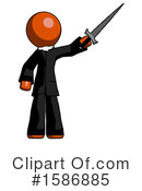 Orange Design Mascot Clipart #1586885 by Leo Blanchette