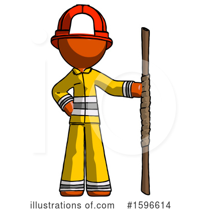 Royalty-Free (RF) Orange Design Mascot Clipart Illustration by Leo Blanchette - Stock Sample #1596614