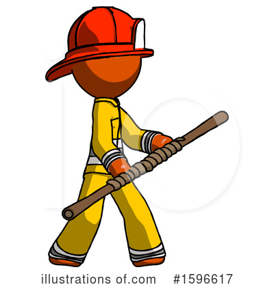 Royalty-Free (RF) Orange Design Mascot Clipart Illustration by Leo Blanchette - Stock Sample #1596617