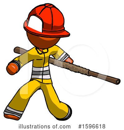 Royalty-Free (RF) Orange Design Mascot Clipart Illustration by Leo Blanchette - Stock Sample #1596618