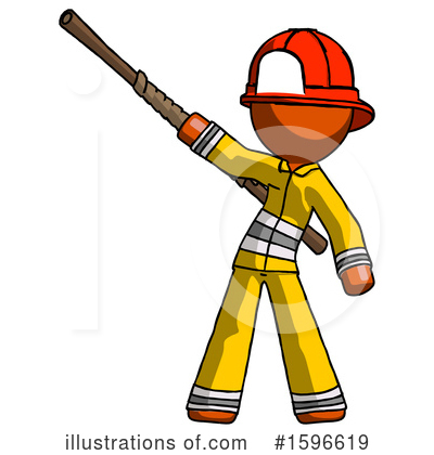 Royalty-Free (RF) Orange Design Mascot Clipart Illustration by Leo Blanchette - Stock Sample #1596619