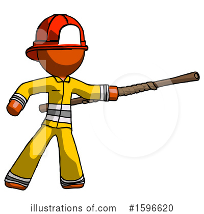 Royalty-Free (RF) Orange Design Mascot Clipart Illustration by Leo Blanchette - Stock Sample #1596620