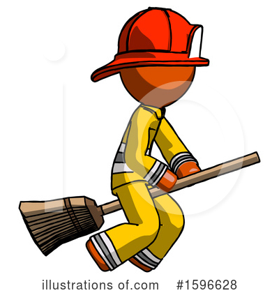 Royalty-Free (RF) Orange Design Mascot Clipart Illustration by Leo Blanchette - Stock Sample #1596628