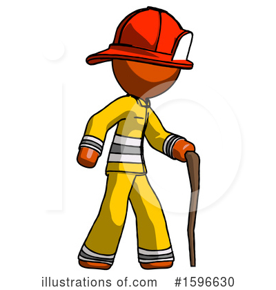 Royalty-Free (RF) Orange Design Mascot Clipart Illustration by Leo Blanchette - Stock Sample #1596630