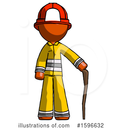 Royalty-Free (RF) Orange Design Mascot Clipart Illustration by Leo Blanchette - Stock Sample #1596632