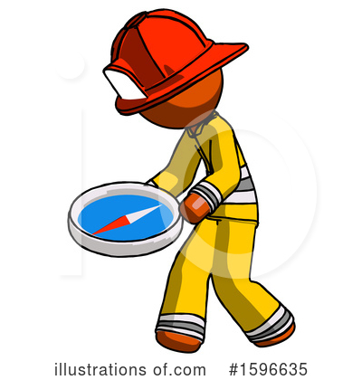 Royalty-Free (RF) Orange Design Mascot Clipart Illustration by Leo Blanchette - Stock Sample #1596635