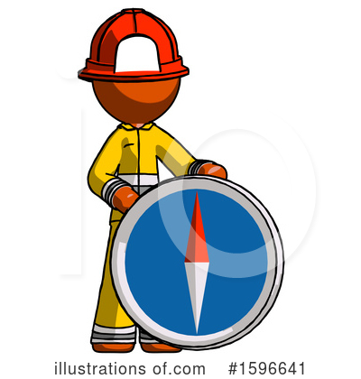 Royalty-Free (RF) Orange Design Mascot Clipart Illustration by Leo Blanchette - Stock Sample #1596641