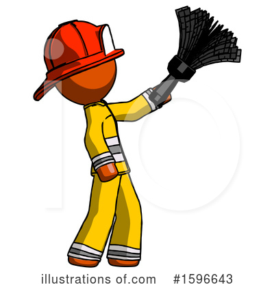 Royalty-Free (RF) Orange Design Mascot Clipart Illustration by Leo Blanchette - Stock Sample #1596643
