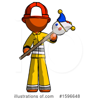 Royalty-Free (RF) Orange Design Mascot Clipart Illustration by Leo Blanchette - Stock Sample #1596648