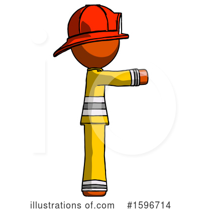 Royalty-Free (RF) Orange Design Mascot Clipart Illustration by Leo Blanchette - Stock Sample #1596714