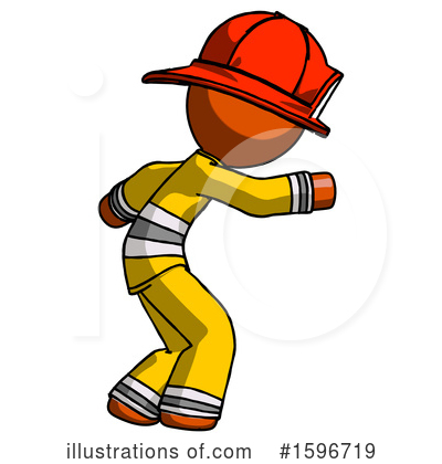 Royalty-Free (RF) Orange Design Mascot Clipart Illustration by Leo Blanchette - Stock Sample #1596719
