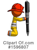 Orange Design Mascot Clipart #1596807 by Leo Blanchette