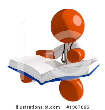 Royalty-Free (RF) Orange Doctor Clipart Illustration by Leo Blanchette - Stock Sample #1367095