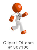Orange Doctor Clipart #1367106 by Leo Blanchette