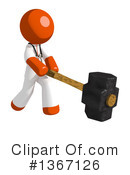 Orange Doctor Clipart #1367126 by Leo Blanchette