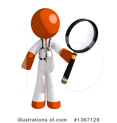 Orange Doctor Clipart #1367128 by Leo Blanchette