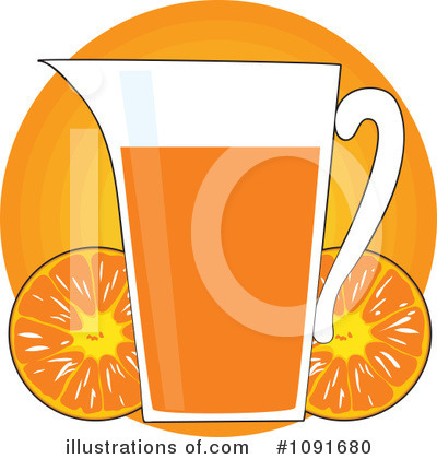Orange Juice Clipart #1091680 by Maria Bell