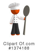 Orange Man Chef Clipart #1374188 by Leo Blanchette