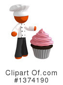 Orange Man Chef Clipart #1374190 by Leo Blanchette