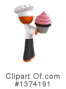 Orange Man Chef Clipart #1374191 by Leo Blanchette