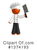 Orange Man Chef Clipart #1374193 by Leo Blanchette