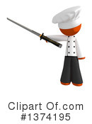 Orange Man Chef Clipart #1374195 by Leo Blanchette
