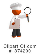 Orange Man Chef Clipart #1374200 by Leo Blanchette