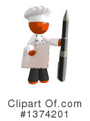 Orange Man Chef Clipart #1374201 by Leo Blanchette