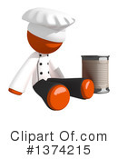 Orange Man Chef Clipart #1374215 by Leo Blanchette