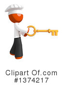 Orange Man Chef Clipart #1374217 by Leo Blanchette
