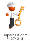 Orange Man Chef Clipart #1374218 by Leo Blanchette