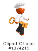Orange Man Chef Clipart #1374219 by Leo Blanchette