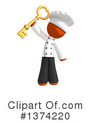 Orange Man Chef Clipart #1374220 by Leo Blanchette
