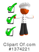 Orange Man Chef Clipart #1374221 by Leo Blanchette