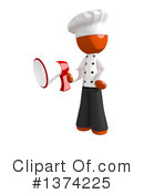 Orange Man Chef Clipart #1374225 by Leo Blanchette