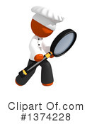 Orange Man Chef Clipart #1374228 by Leo Blanchette