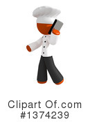 Orange Man Chef Clipart #1374239 by Leo Blanchette